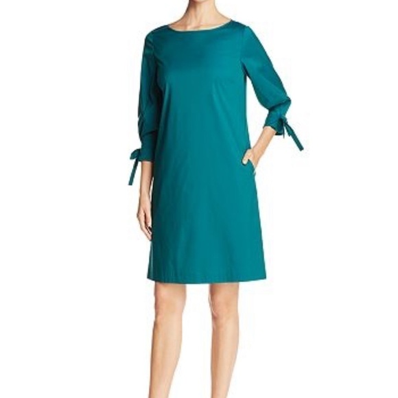 Lafayette 148 Paige Tie Sleeve Shift Dress in Berry Pink Size Medium - Picture 3 of 6